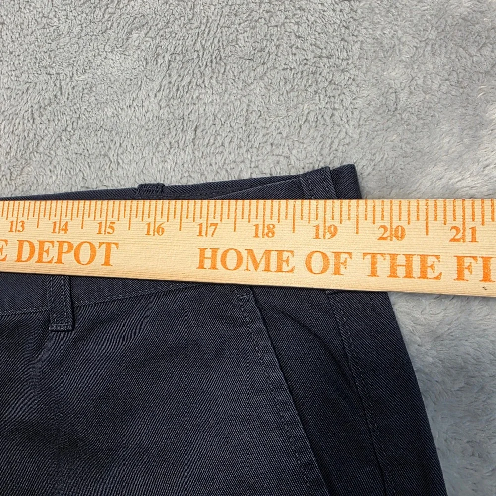 J.Crew Mens 38x32 Navy‎ Blue The Bleecker Chino Pants 100% Cotton Straight Leg